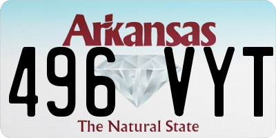 AR license plate 496VYT