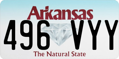 AR license plate 496VYY