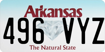 AR license plate 496VYZ