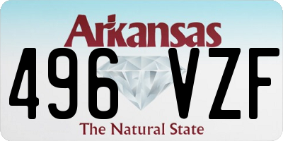 AR license plate 496VZF