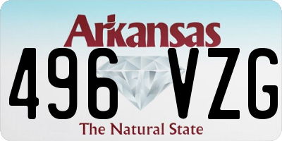 AR license plate 496VZG