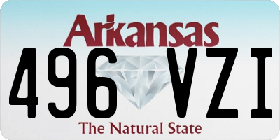 AR license plate 496VZI