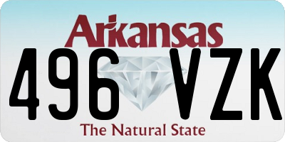 AR license plate 496VZK