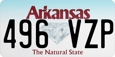 AR license plate 496VZP