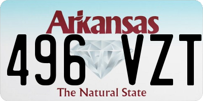 AR license plate 496VZT
