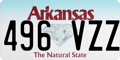 AR license plate 496VZZ