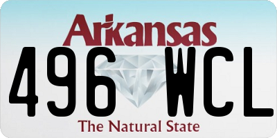 AR license plate 496WCL