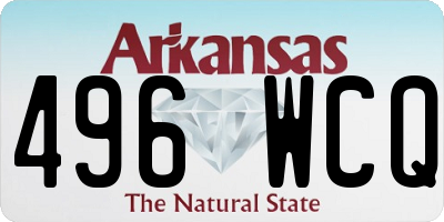 AR license plate 496WCQ