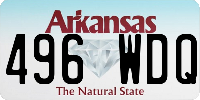 AR license plate 496WDQ