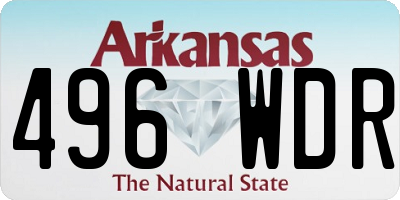 AR license plate 496WDR