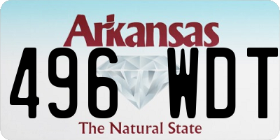 AR license plate 496WDT