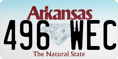 AR license plate 496WEC