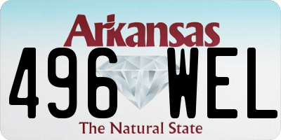 AR license plate 496WEL