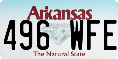 AR license plate 496WFE