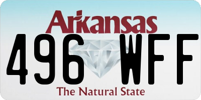AR license plate 496WFF