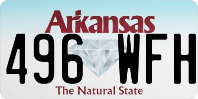 AR license plate 496WFH