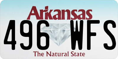 AR license plate 496WFS