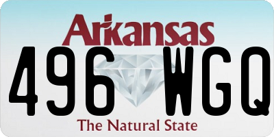 AR license plate 496WGQ