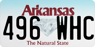 AR license plate 496WHC