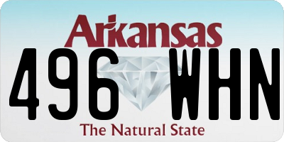 AR license plate 496WHN