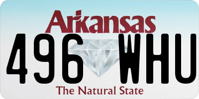 AR license plate 496WHU