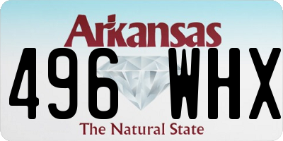 AR license plate 496WHX