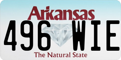 AR license plate 496WIE