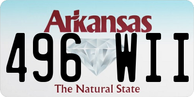 AR license plate 496WII