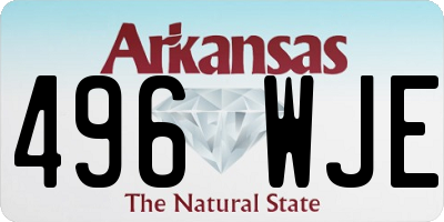AR license plate 496WJE