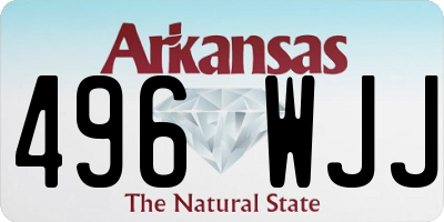 AR license plate 496WJJ