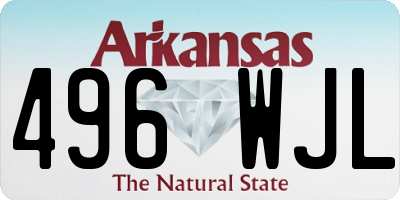 AR license plate 496WJL