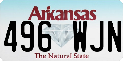 AR license plate 496WJN