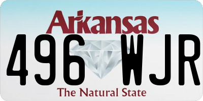 AR license plate 496WJR