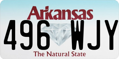 AR license plate 496WJY