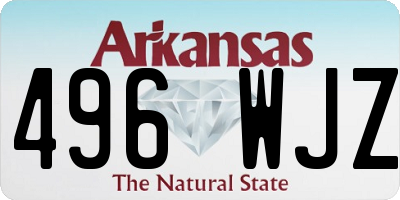 AR license plate 496WJZ