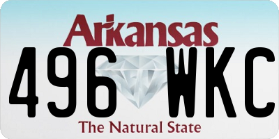 AR license plate 496WKC