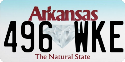 AR license plate 496WKE