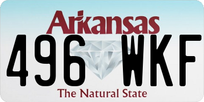 AR license plate 496WKF