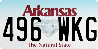 AR license plate 496WKG