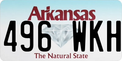 AR license plate 496WKH