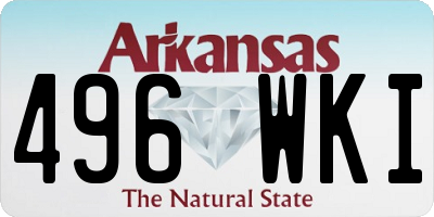 AR license plate 496WKI