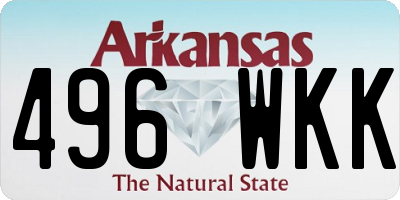 AR license plate 496WKK