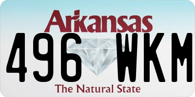 AR license plate 496WKM