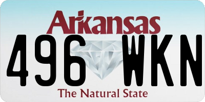 AR license plate 496WKN