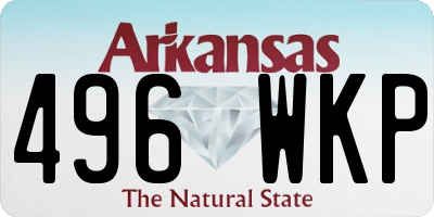 AR license plate 496WKP