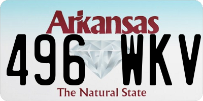 AR license plate 496WKV