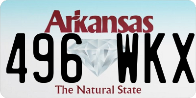 AR license plate 496WKX