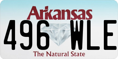 AR license plate 496WLE