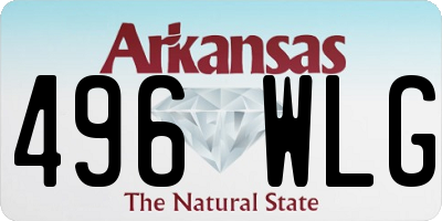AR license plate 496WLG