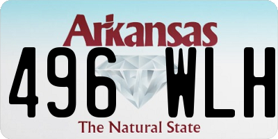 AR license plate 496WLH